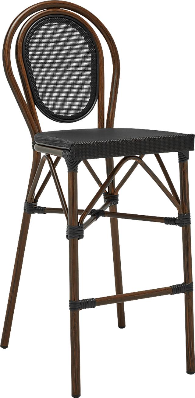 Gately Dark Brown Barstool - Thumbnail - Image 1