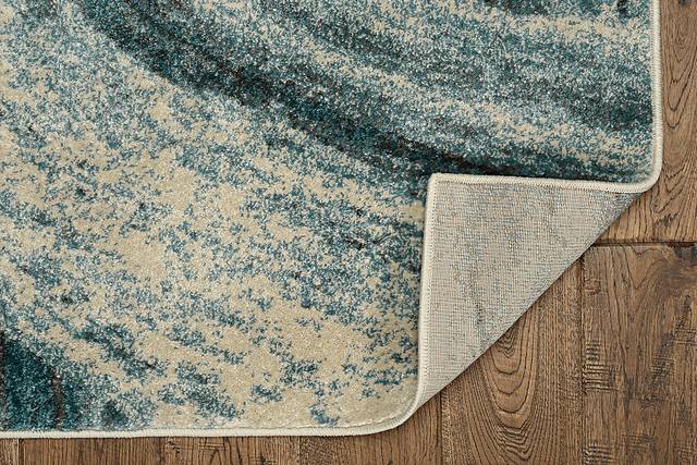 Gatimar Teal 6'7 x 9'6 Rug - Thumbnail - Image 3