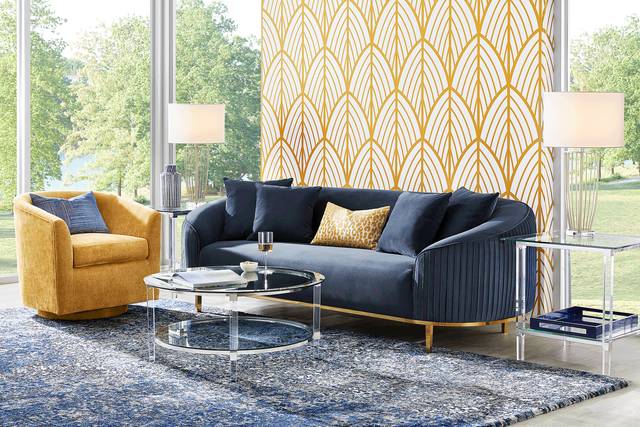 Mikaela Sunflower Swivel Accent Chair - Thumbnail - Image 2