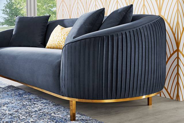 Gatsby Blue 2 Pc Living Room - Thumbnail - Image 5