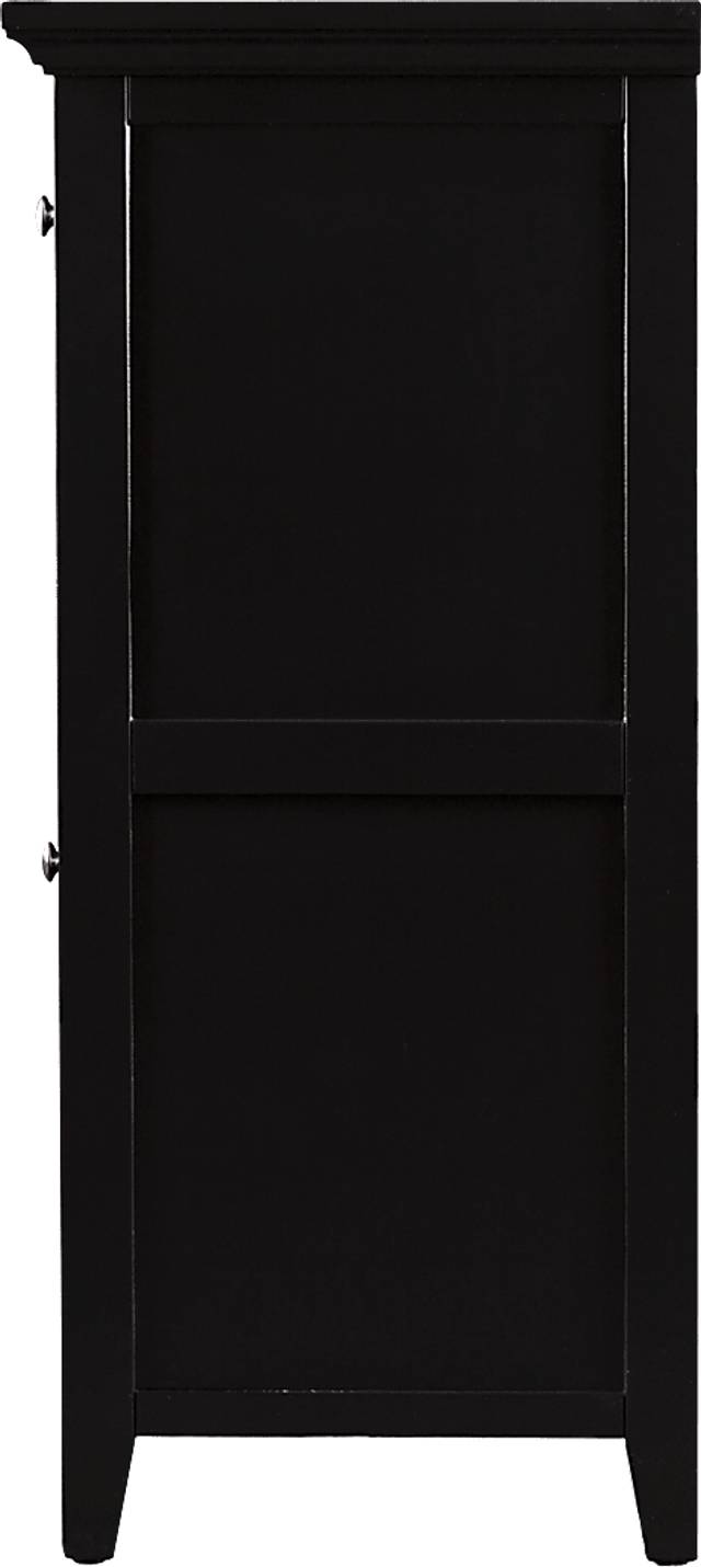 Gavenwood Black 48 in. Console with Electric Fireplace - Thumbnail - Image 4