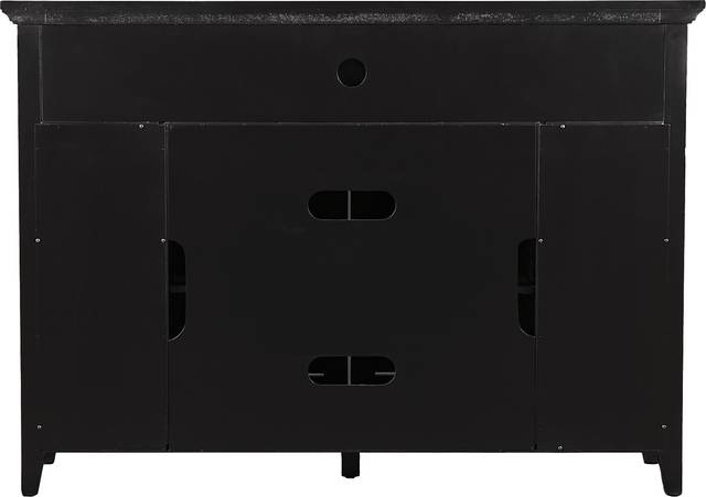 Gavenwood Black 48 in. Console with Electric Fireplace - Thumbnail - Image 5