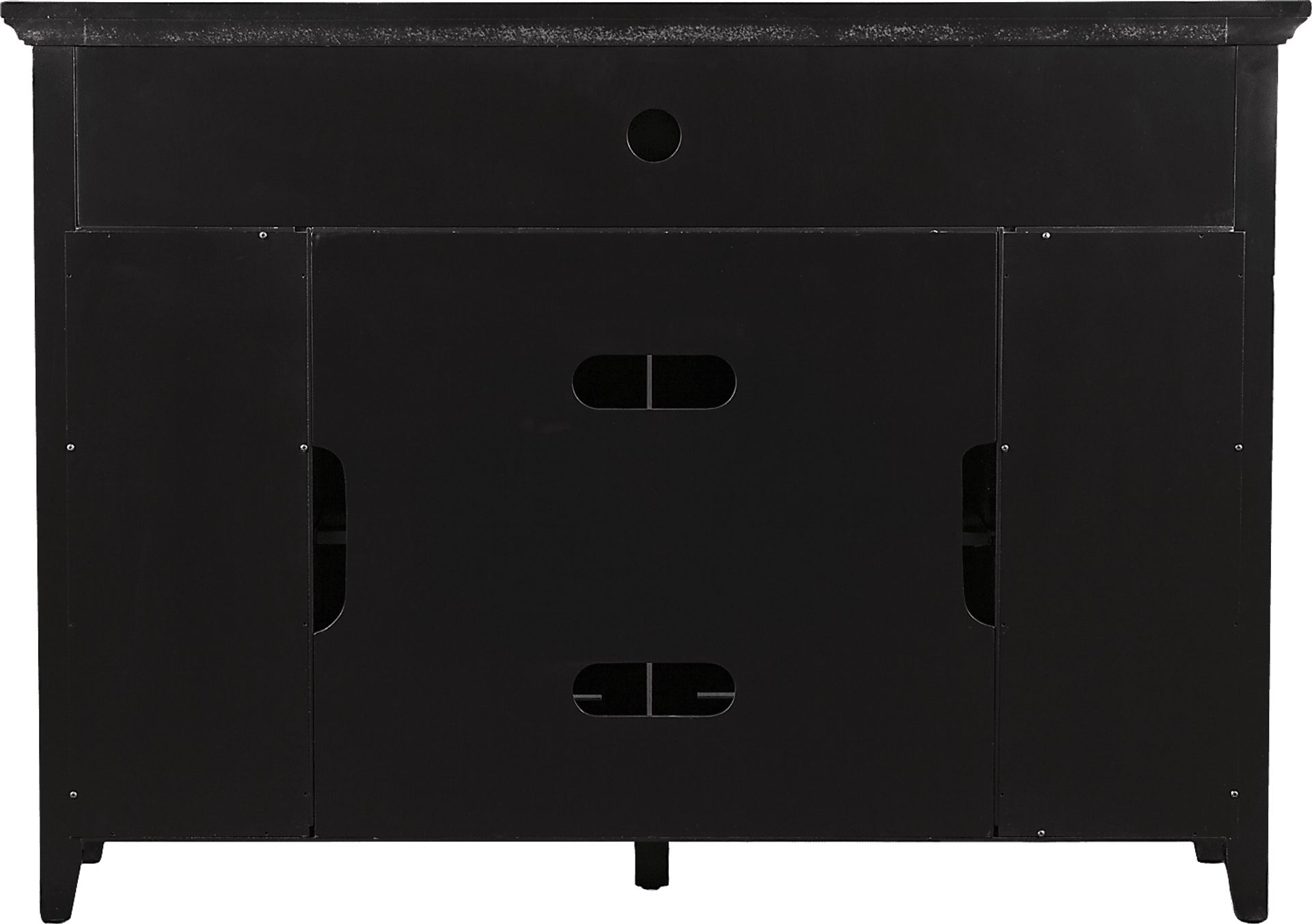 Gavenwood Black 48 in. Console with Electric Fireplace - Image 5