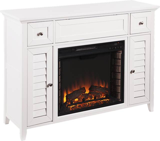 Gavenwood White 48 in. Console with Electric Fireplace - Thumbnail - Image 3