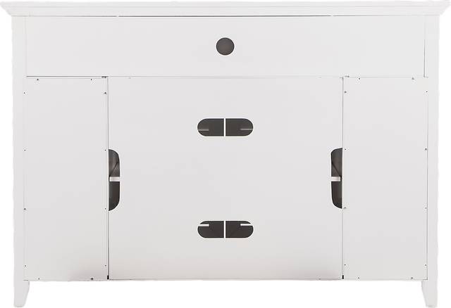 Gavenwood White 48 in. Console with Electric Fireplace - Thumbnail - Image 5