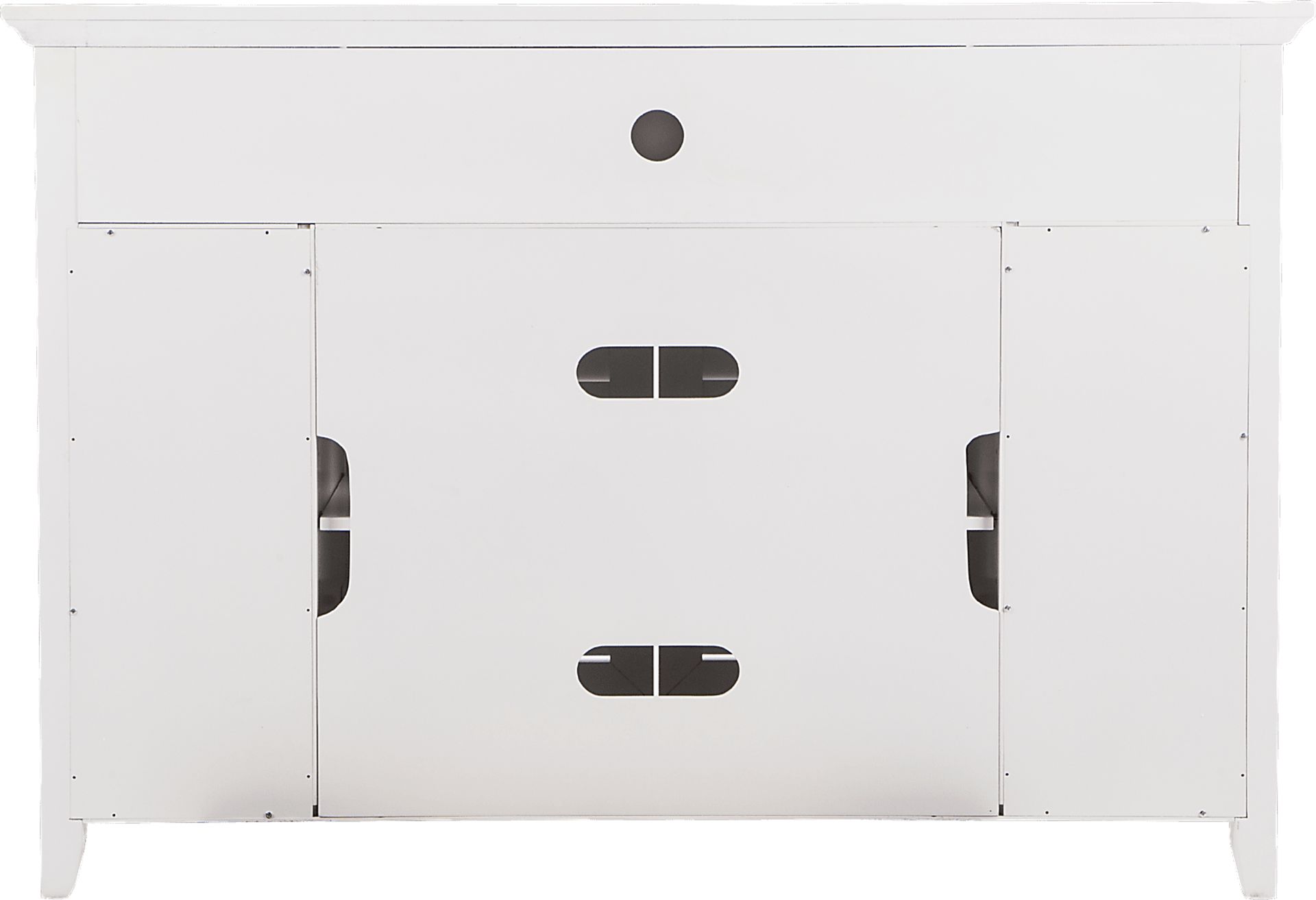 Gavenwood White 48 in. Console with Electric Fireplace - Image 5