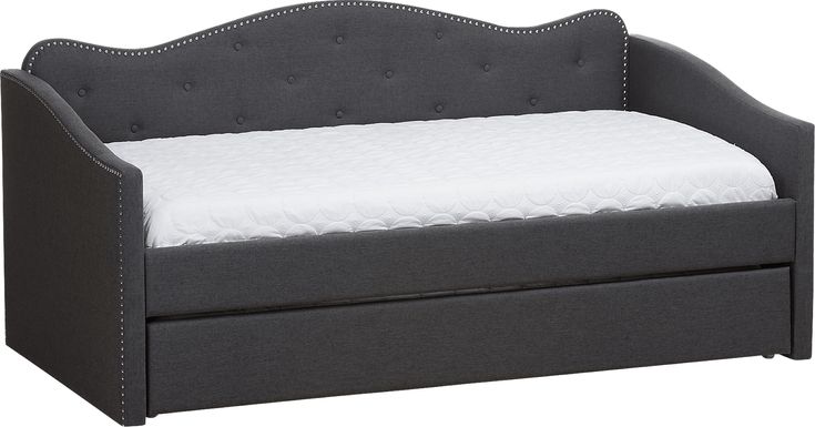 Gawaine Charcoal Daybed with Trundle
