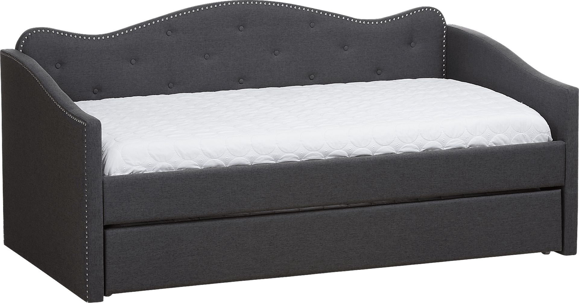 Gawaine Charcoal Daybed with Trundle - Image 1