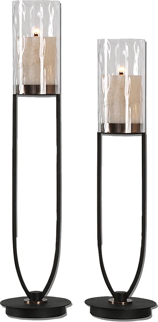 Gaylark Bronze Candle Holder, Set of 2