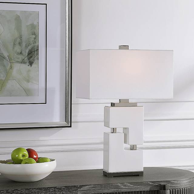 Gaylawood  Circle White Lamp - Thumbnail - Image 4