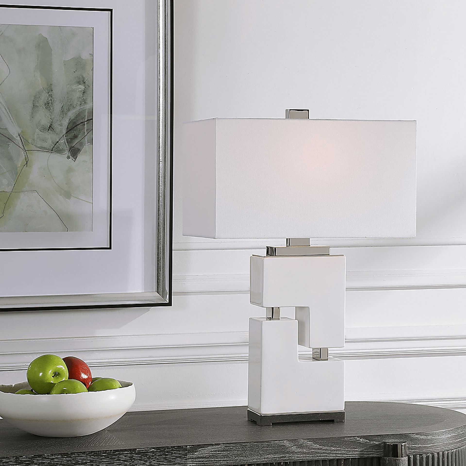 Gaylawood  Circle White Lamp - Image 4