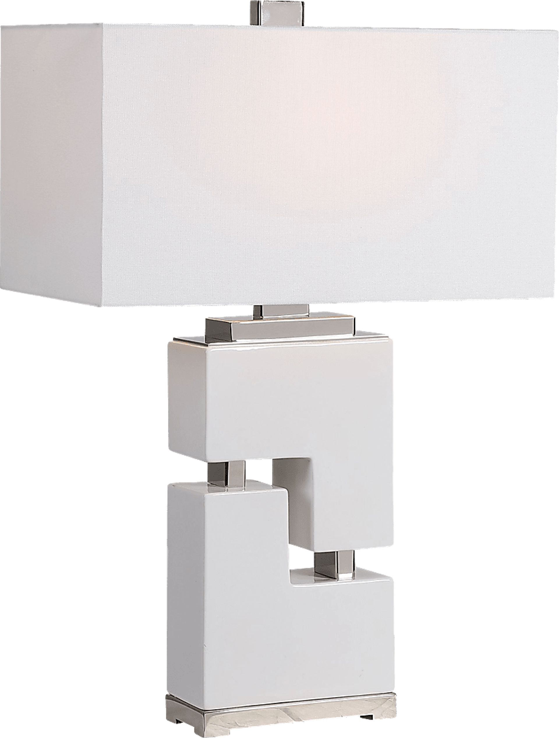 Gaylawood  Circle White Lamp - Image 1