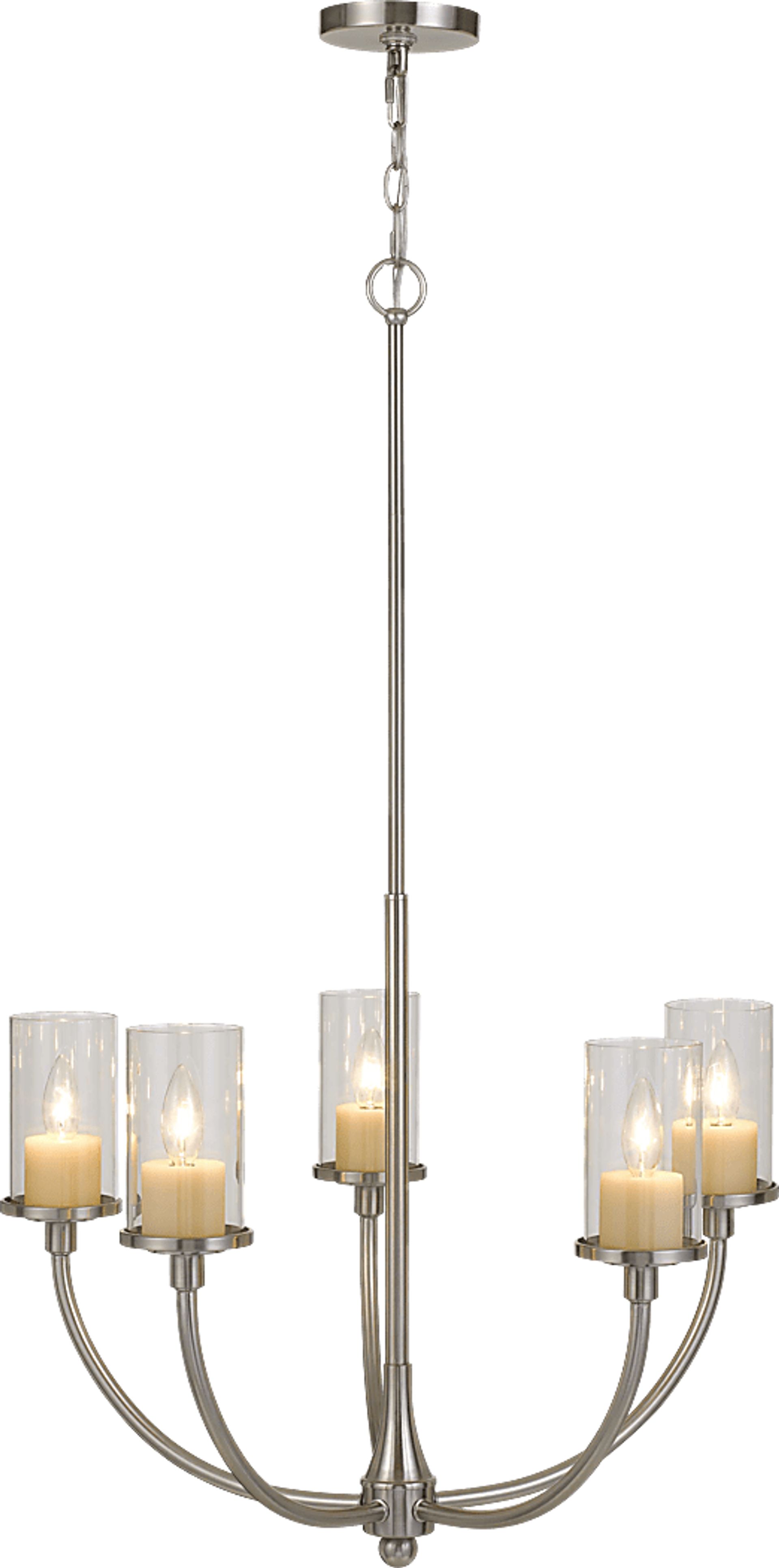 Gaylord Court Nickel Chandelier - Image 3