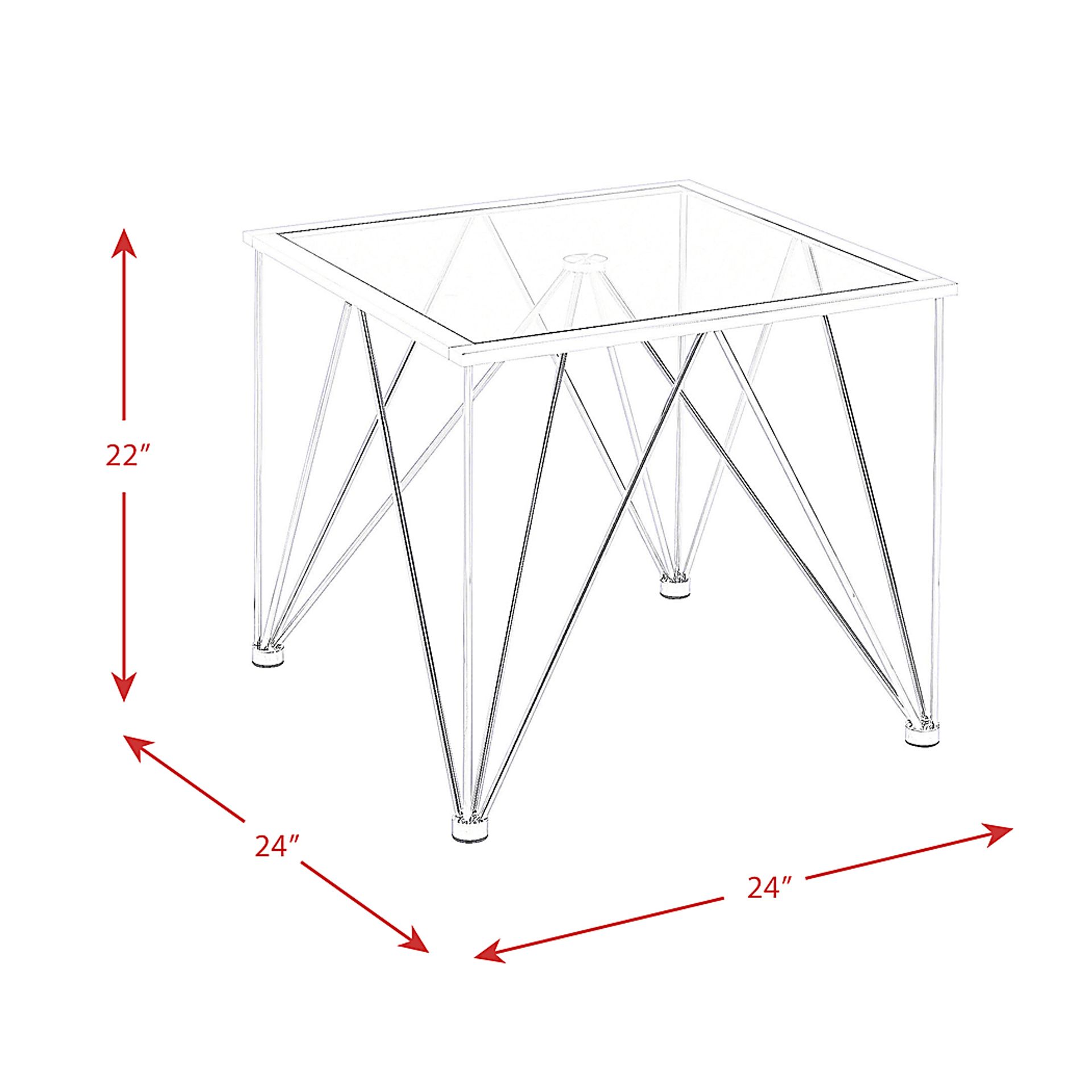 Gaylyn Chrome End Table - Image 6