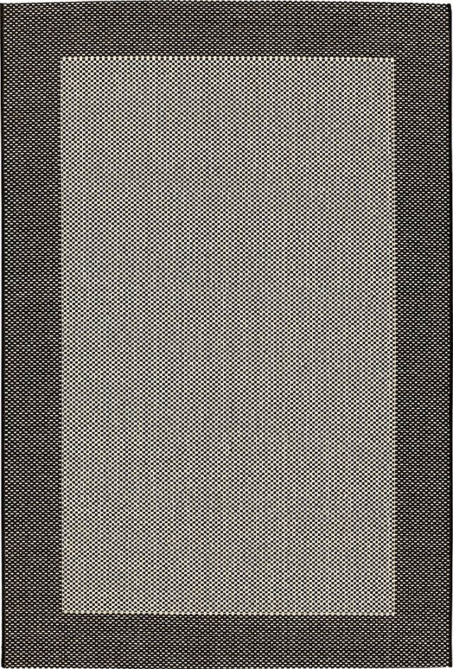 Gazebo Black Border Indoor Outdoor Rug 5x7 - Thumbnail - Image 1