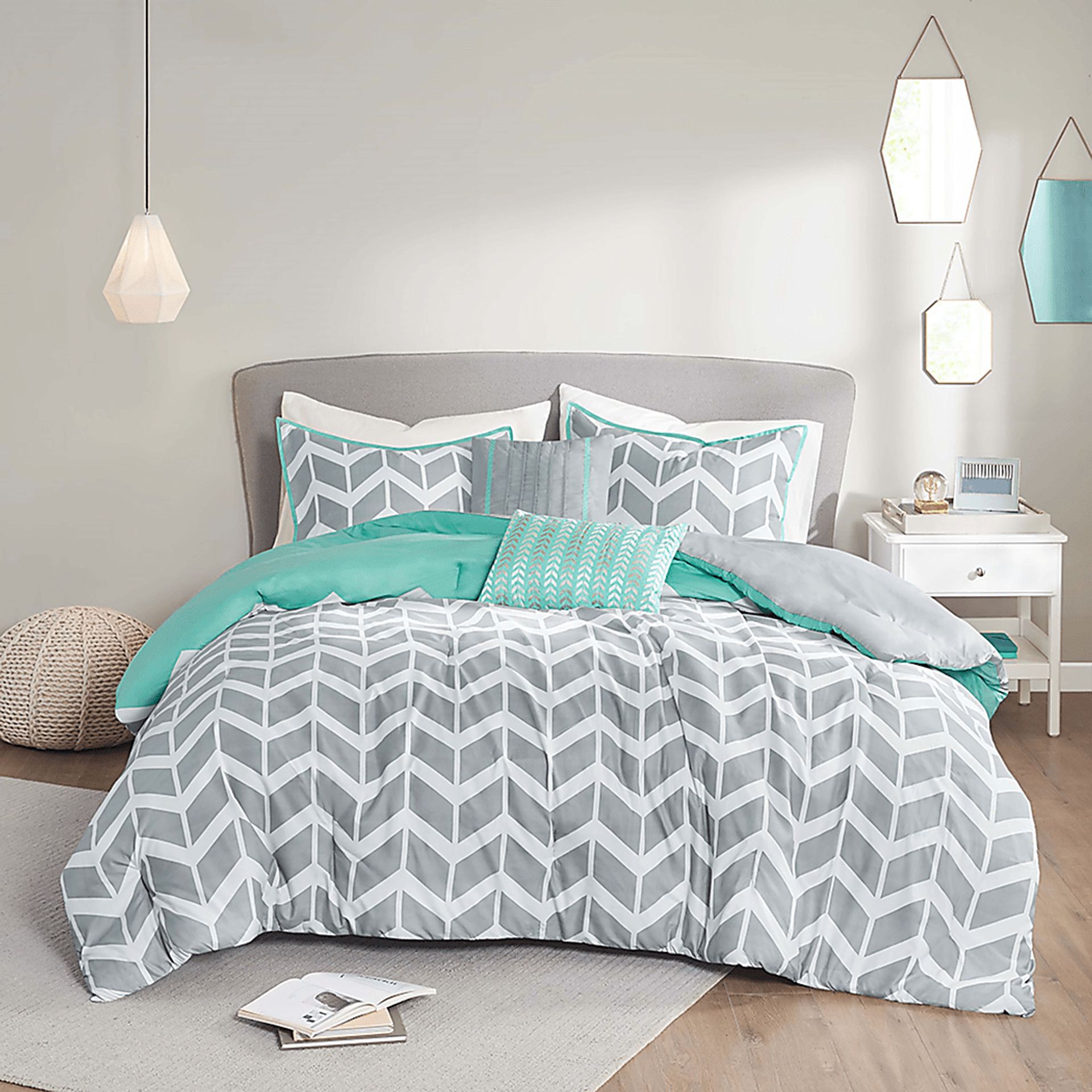 Kids Geany Blue Twin XL Comforter Set - Image 2