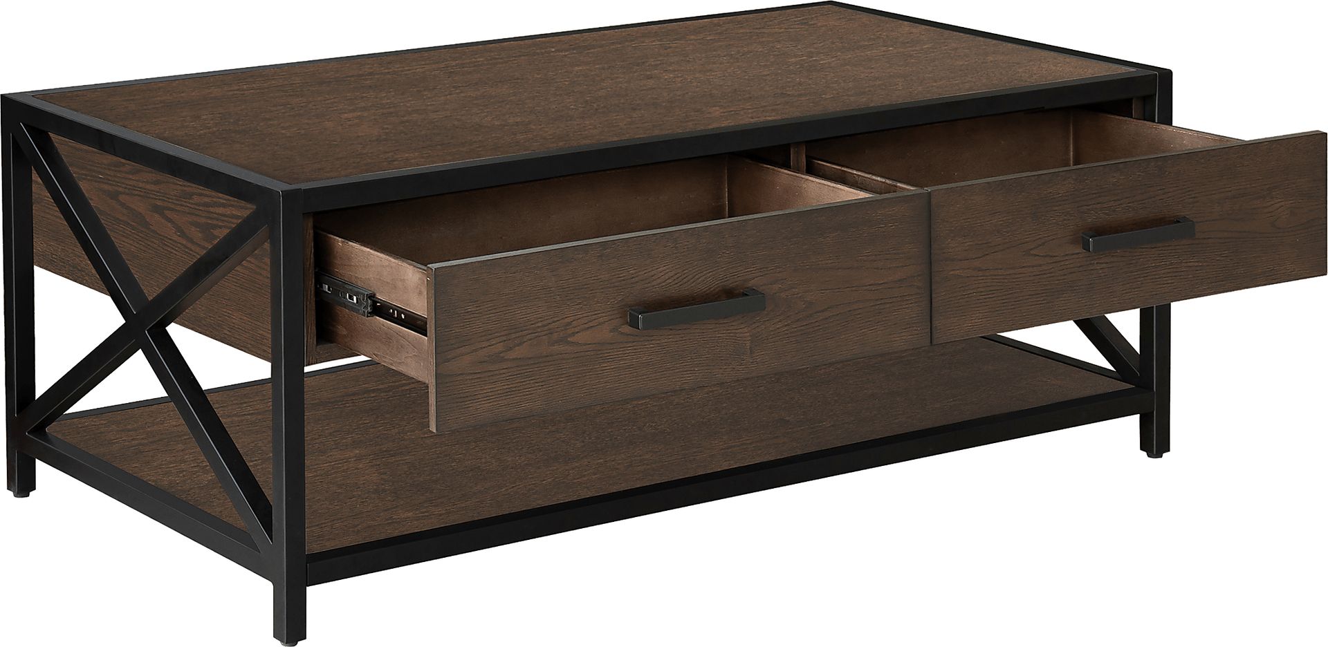 Gebron Dark Brown Cocktail Table - Image 3