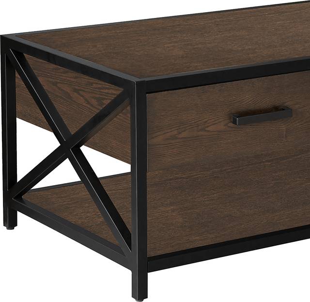 Gebron Dark Brown Cocktail Table - Thumbnail - Image 8