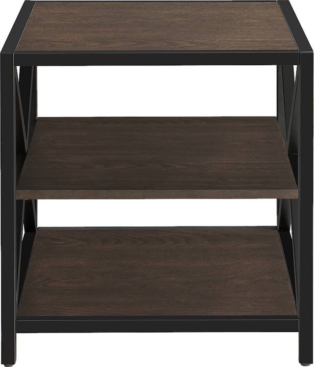 Gebron Dark Brown End Table - Thumbnail - Image 4