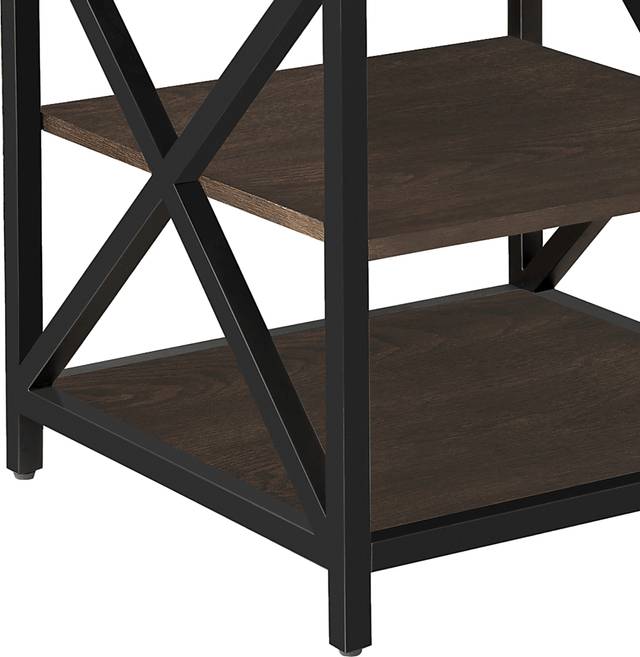 Gebron Dark Brown End Table - Thumbnail - Image 6