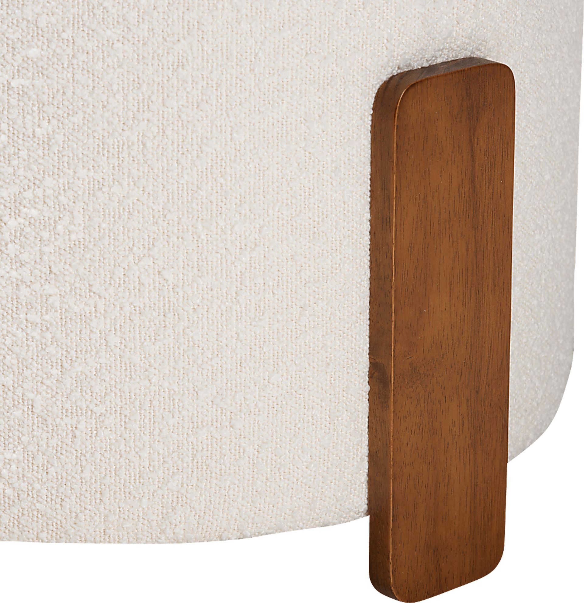 Geddings Cream Ottoman - Image 4