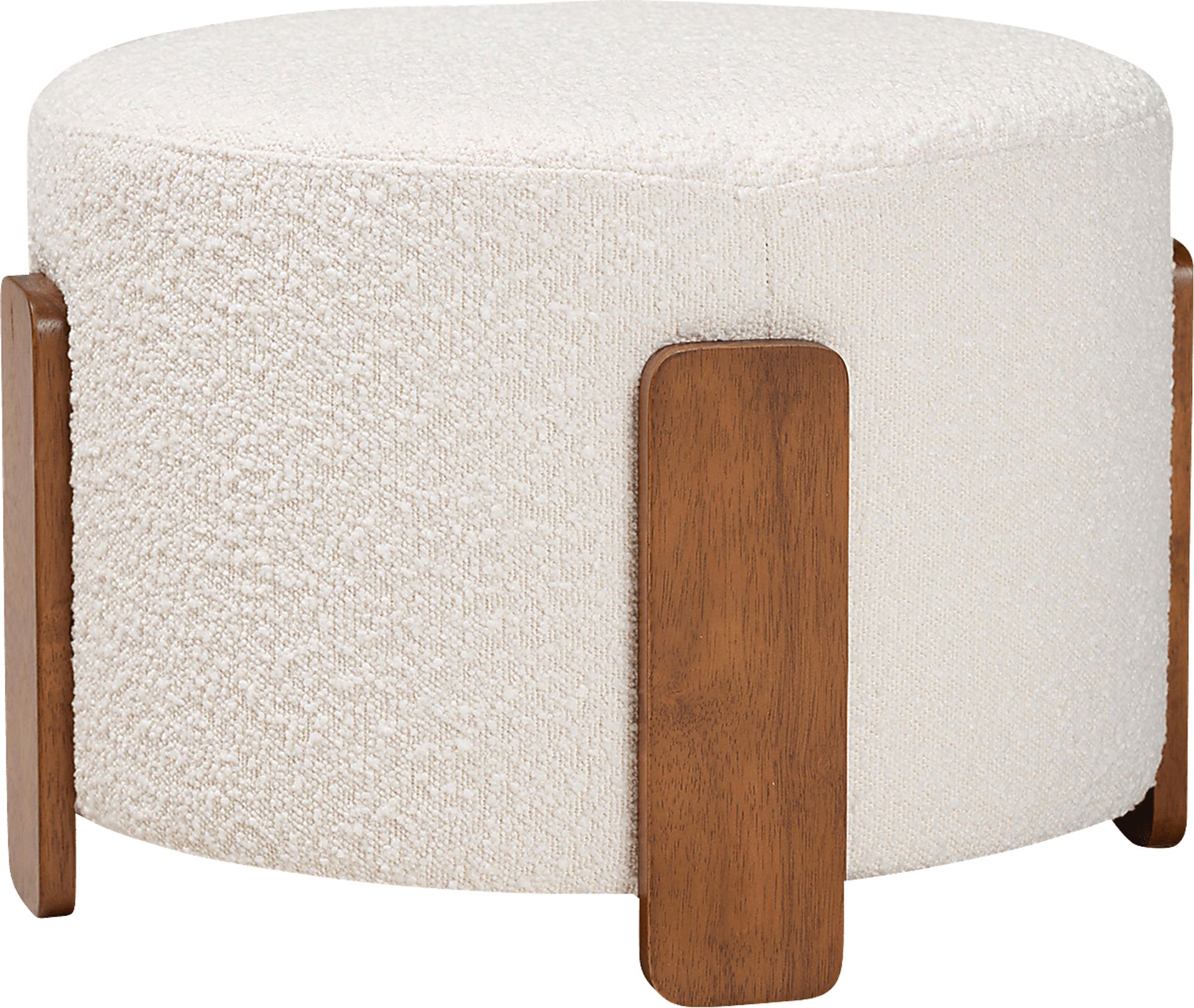 Geddings Cream Ottoman - Image 1