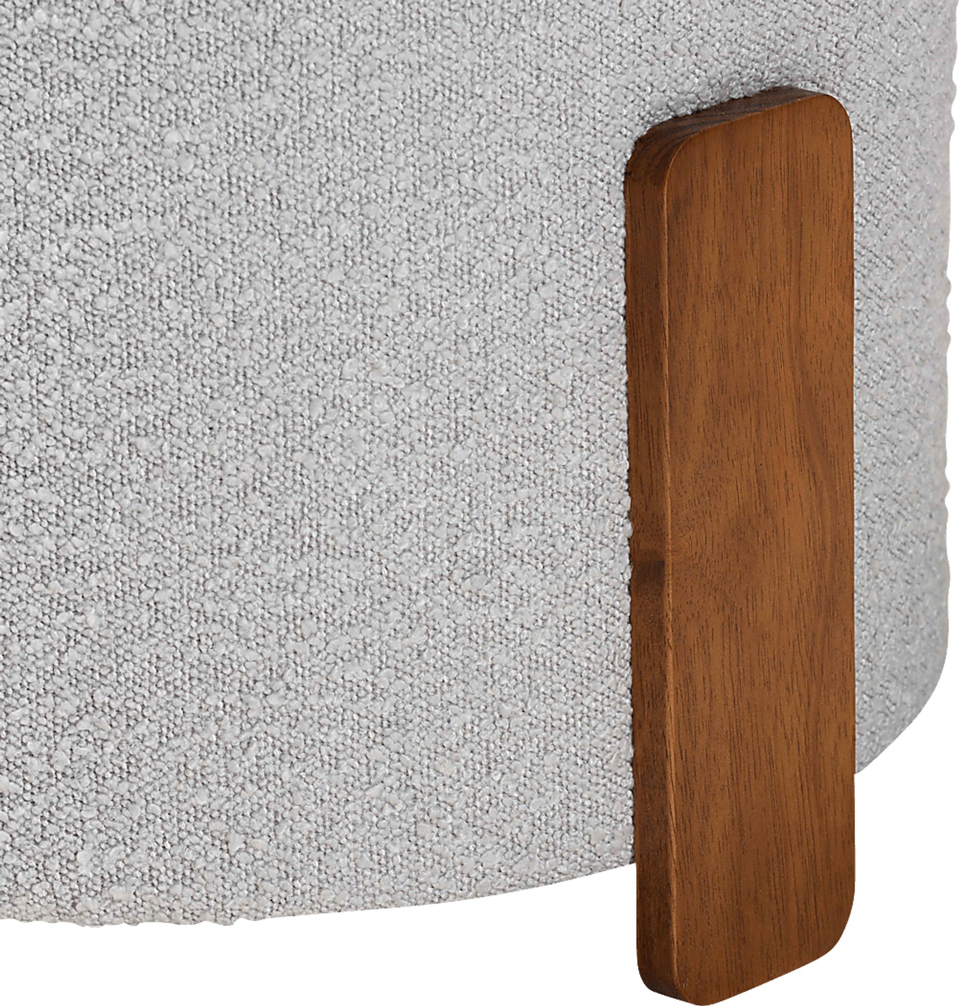 Geddings Gray Ottoman - Image 4