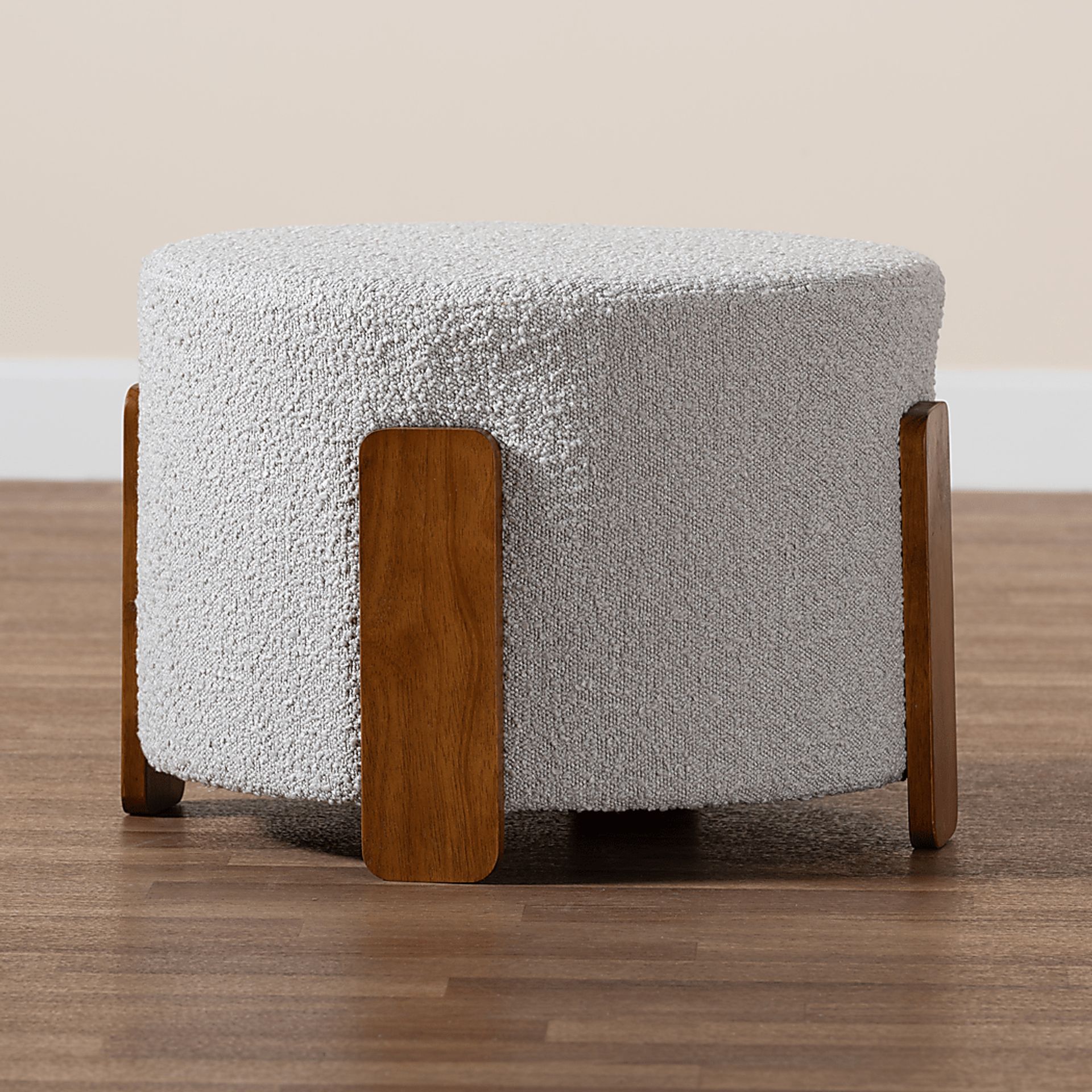 Geddings Gray Ottoman - Image 6