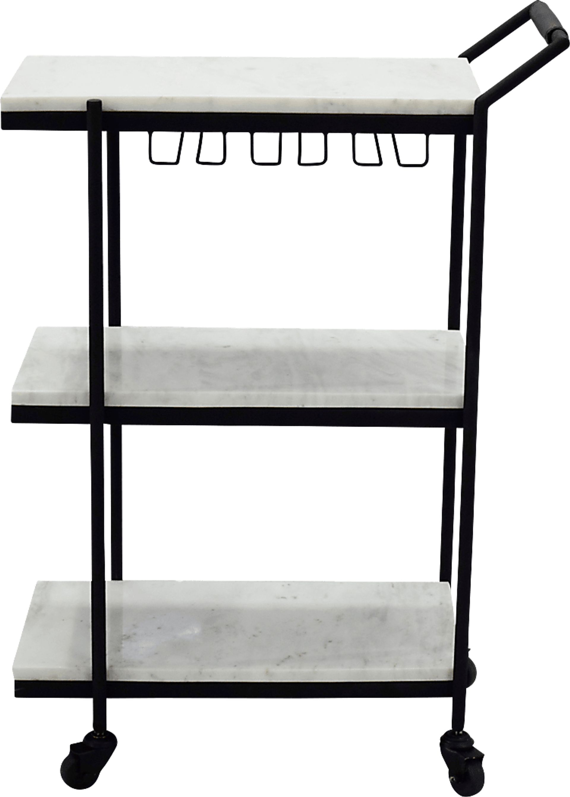 Geensbank White Bar Cart - Image 2