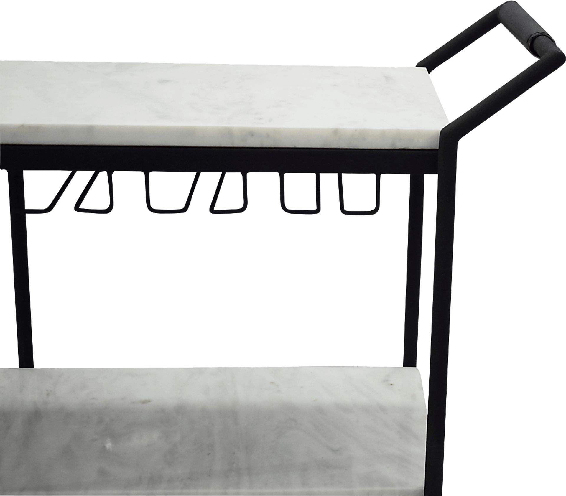 Geensbank White Bar Cart - Image 3