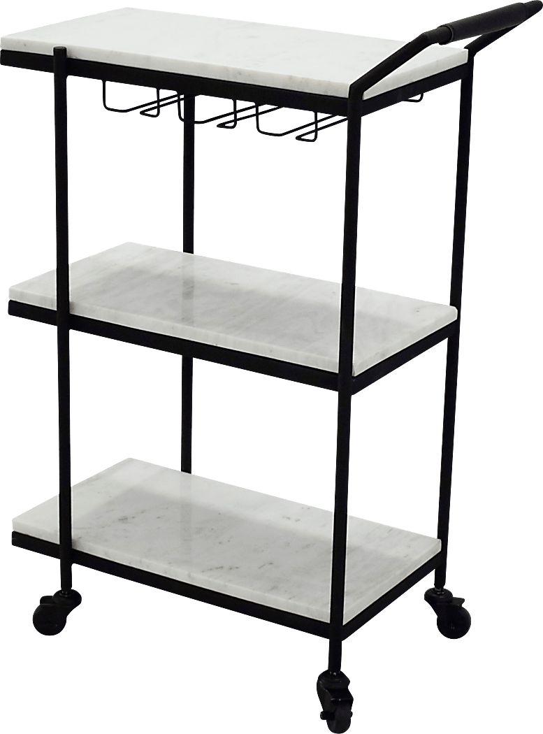 Geensbank White Bar Cart