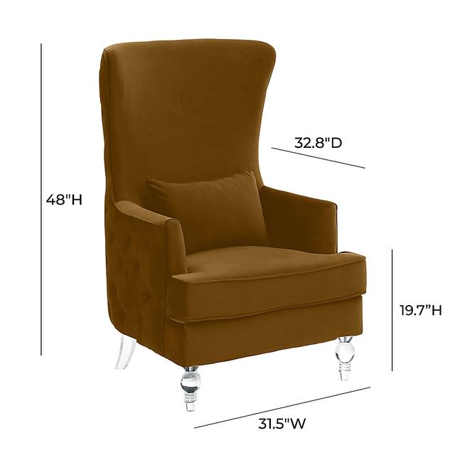 Gehron Cognac Accent Chair - Thumbnail - Image 4