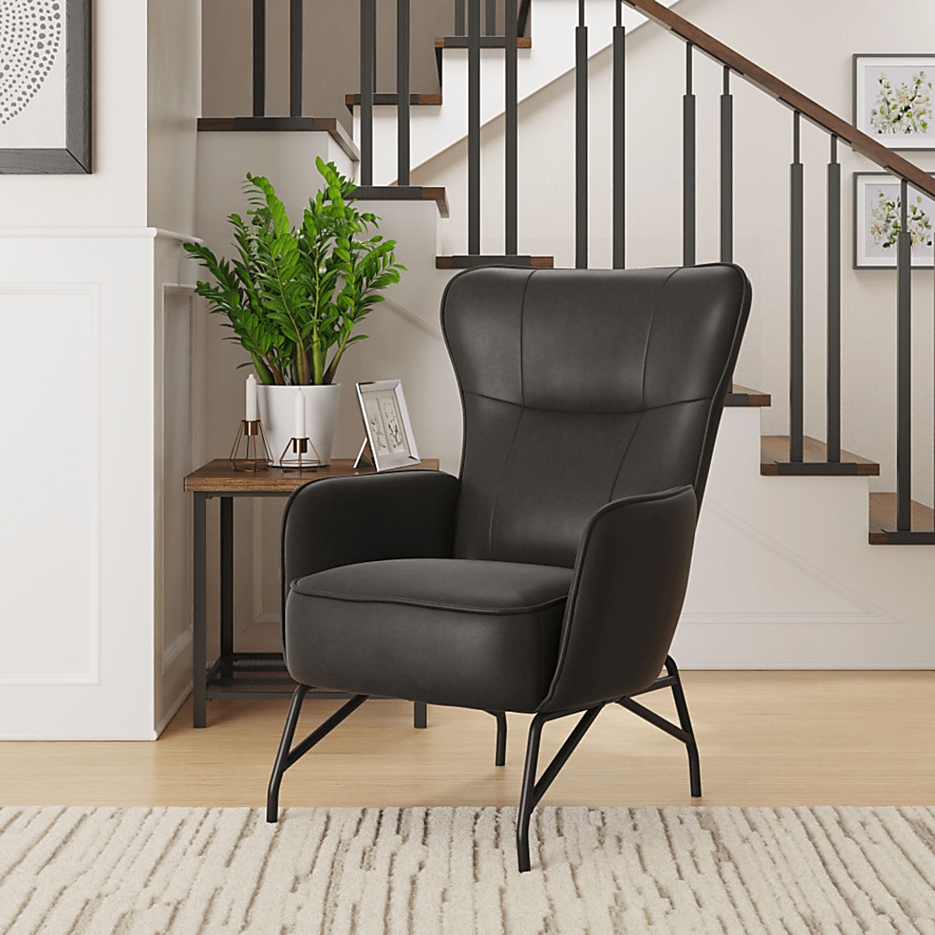 Geitz Black Accent Chair - Image 4
