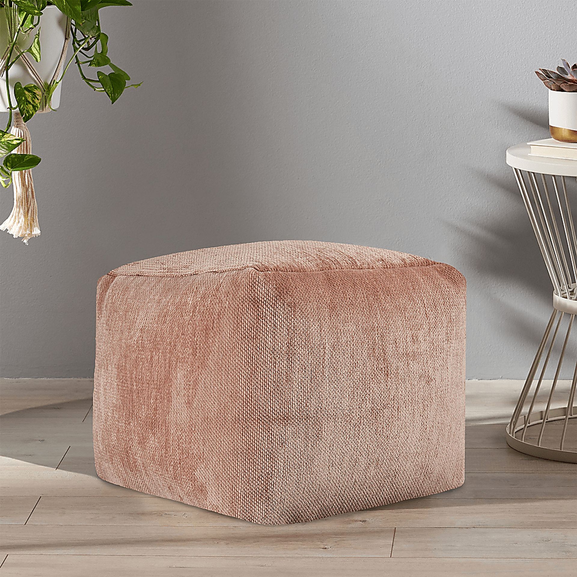 Gekia Brown Pouf - Image 2