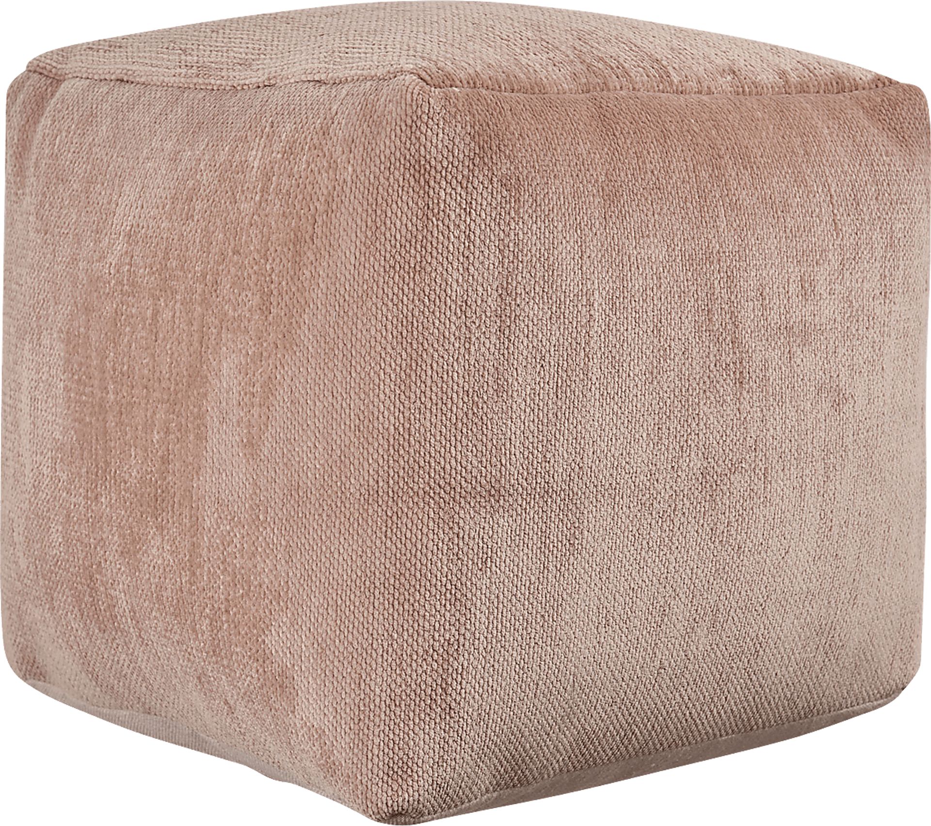 Gekia Brown Pouf - Image 1