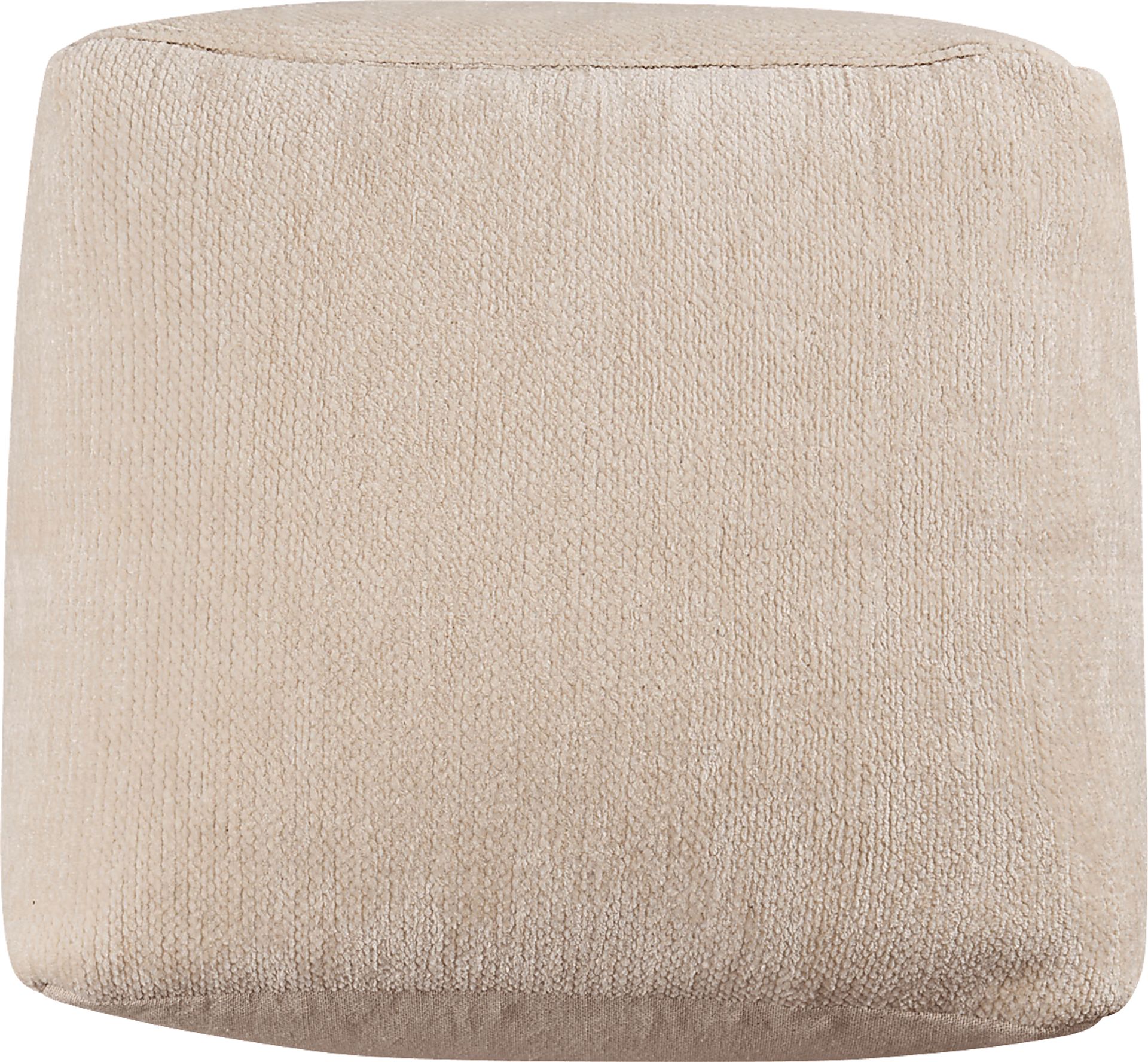 Gekia Ivory Pouf - Image 3
