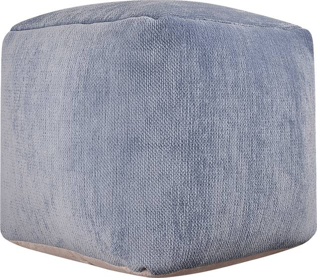 Gekia Light Blue Pouf - Thumbnail - Image 1