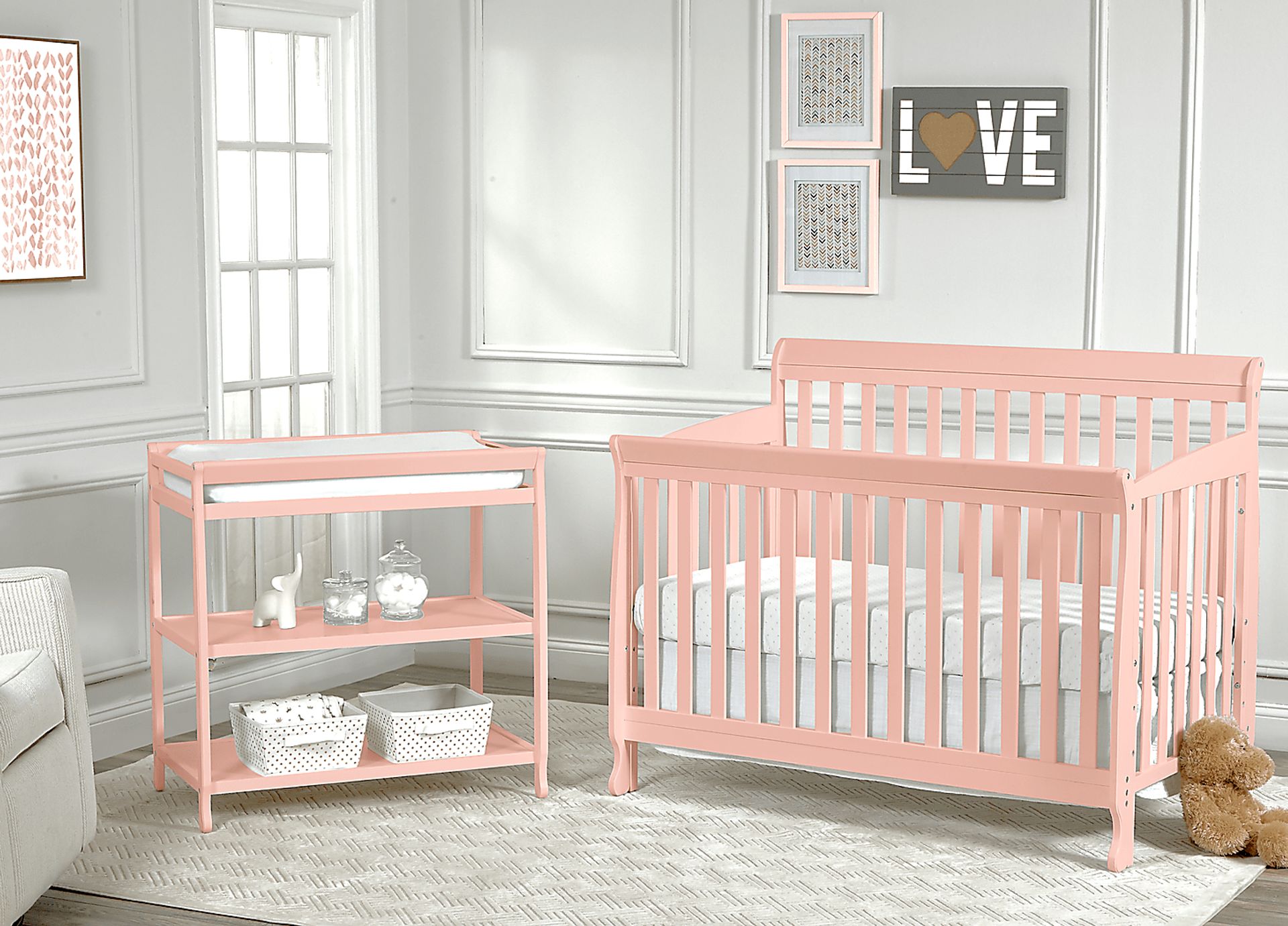 Kids Gelhaven Coral Convertible Crib - Image 7