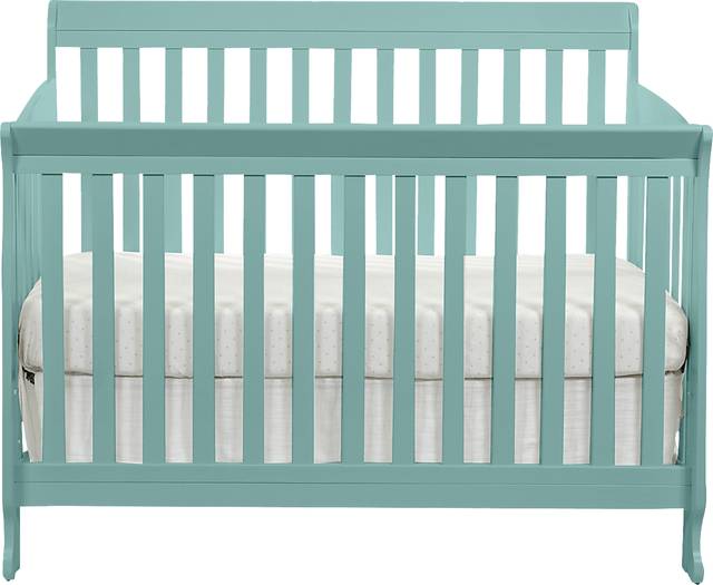 Kids Gelhaven Turquoise Convertible Crib - Thumbnail - Image 1
