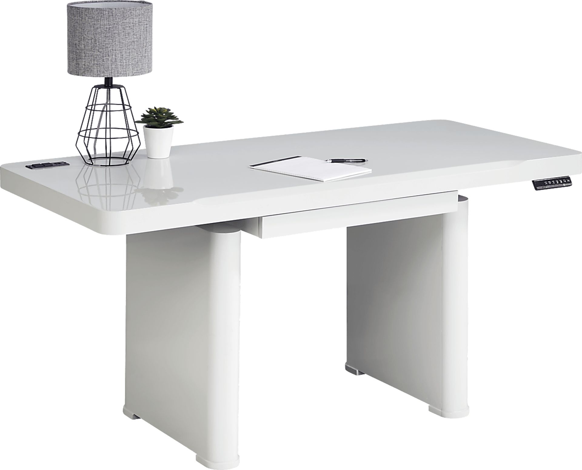 Geller Gray Sit & Stand Desk - Image 5