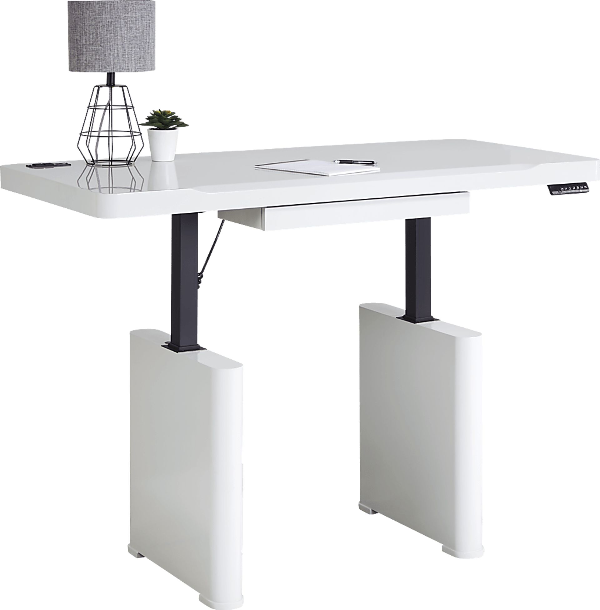 Geller Gray Sit & Stand Desk - Image 6