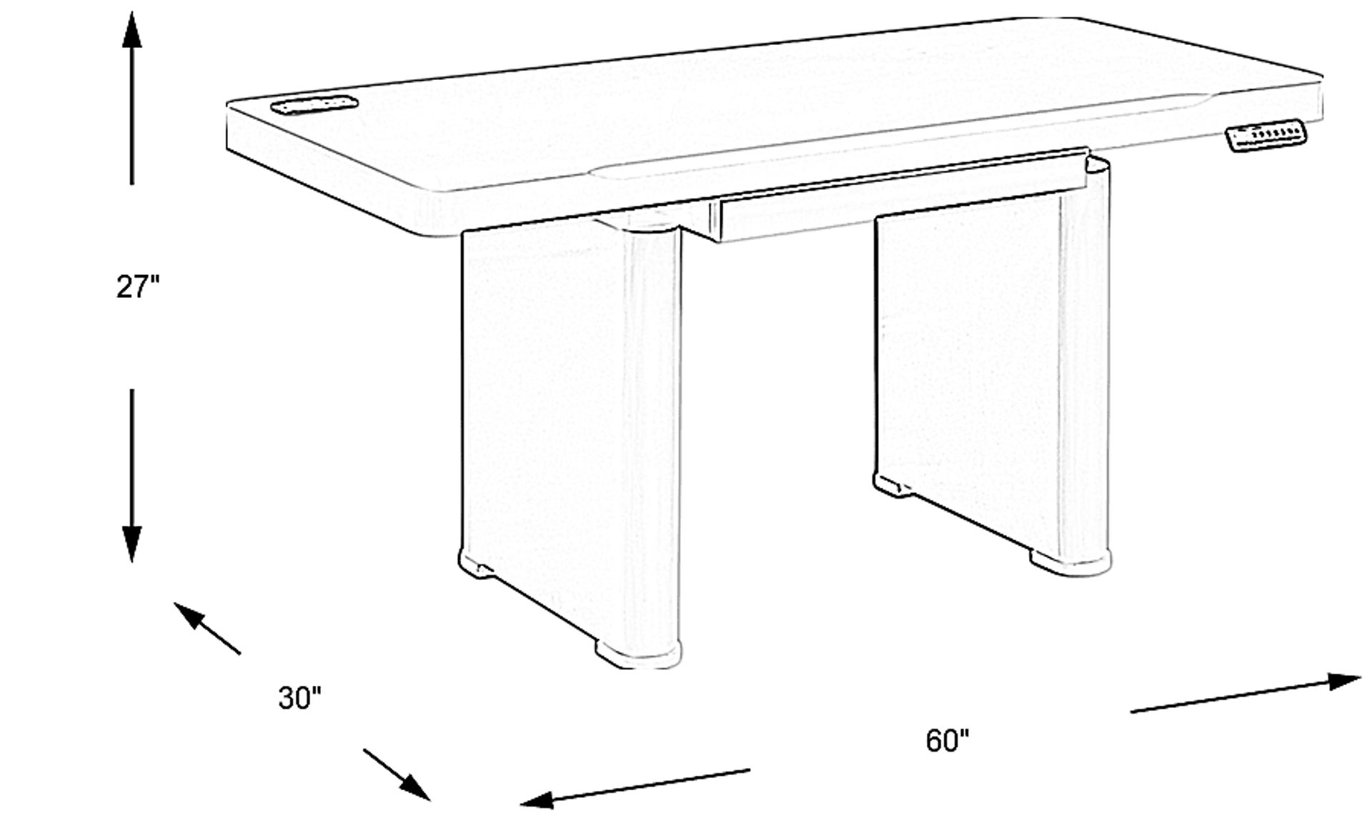 Dimension Image. Please refer to the Dimension Tab on this page for dimension details.