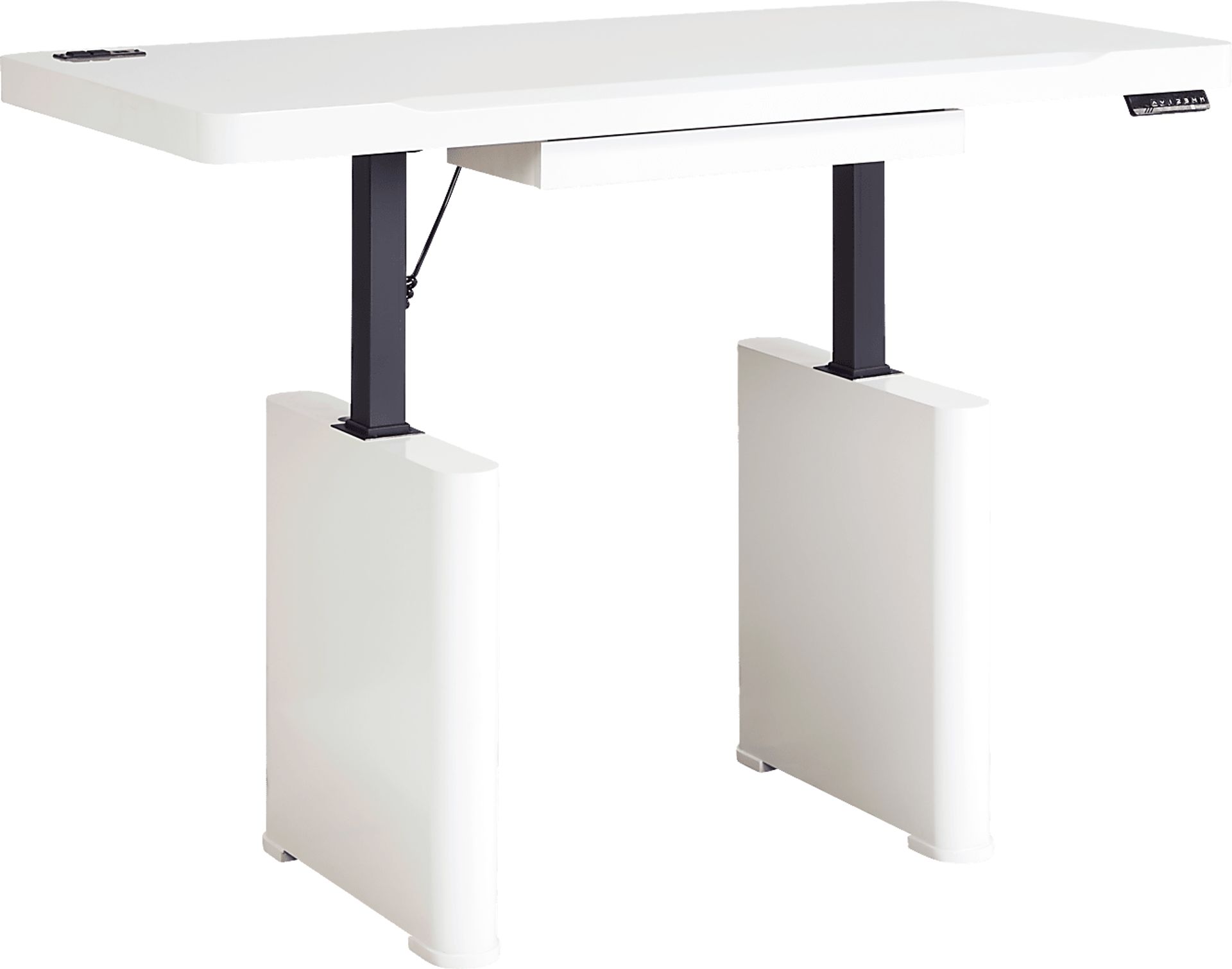 Geller White Sit & Stand Desk - Image 4