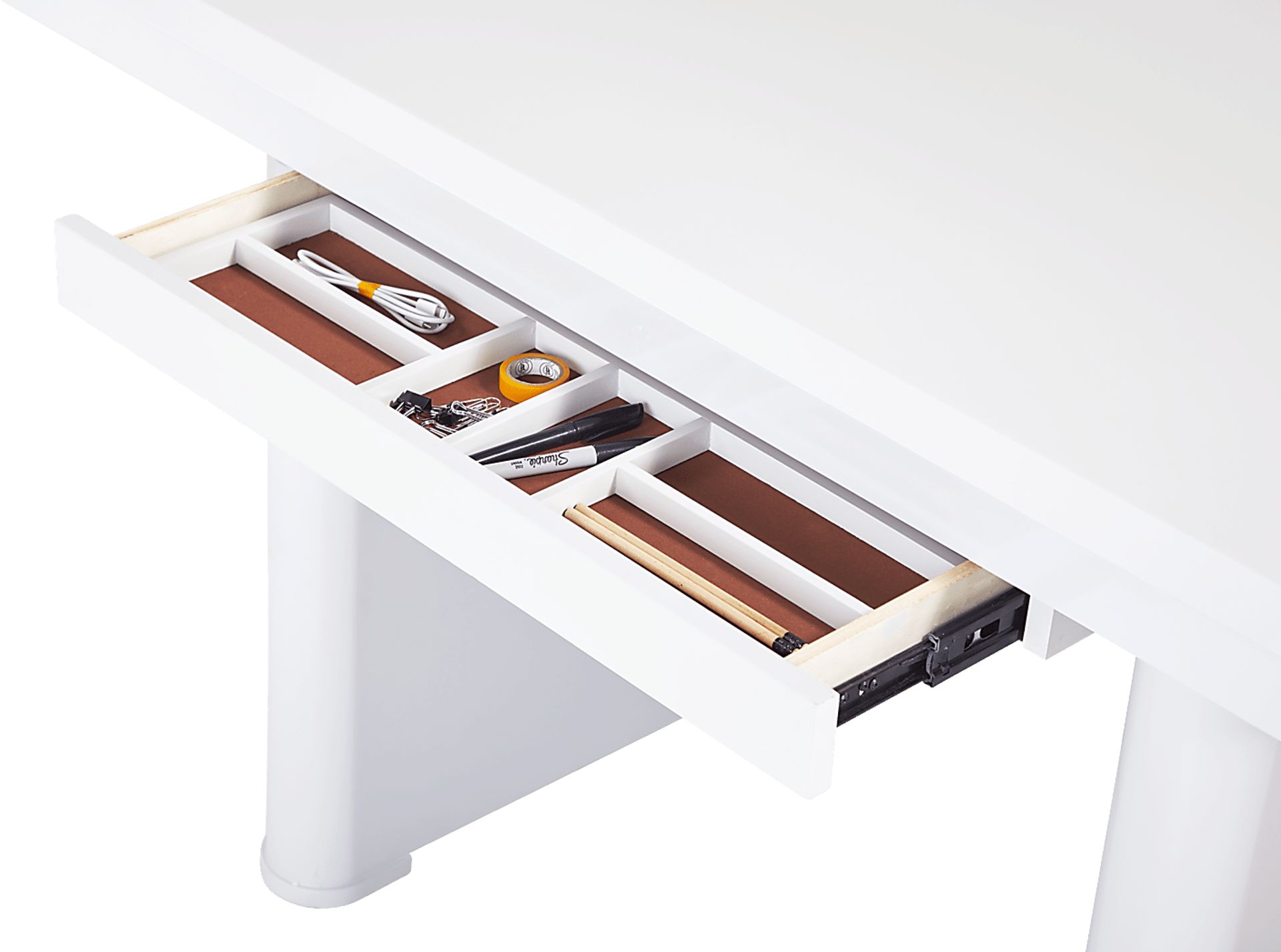 Geller White Sit & Stand Desk - Image 10