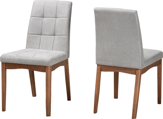 Gelston Light Gray Side Chair, Set of 2