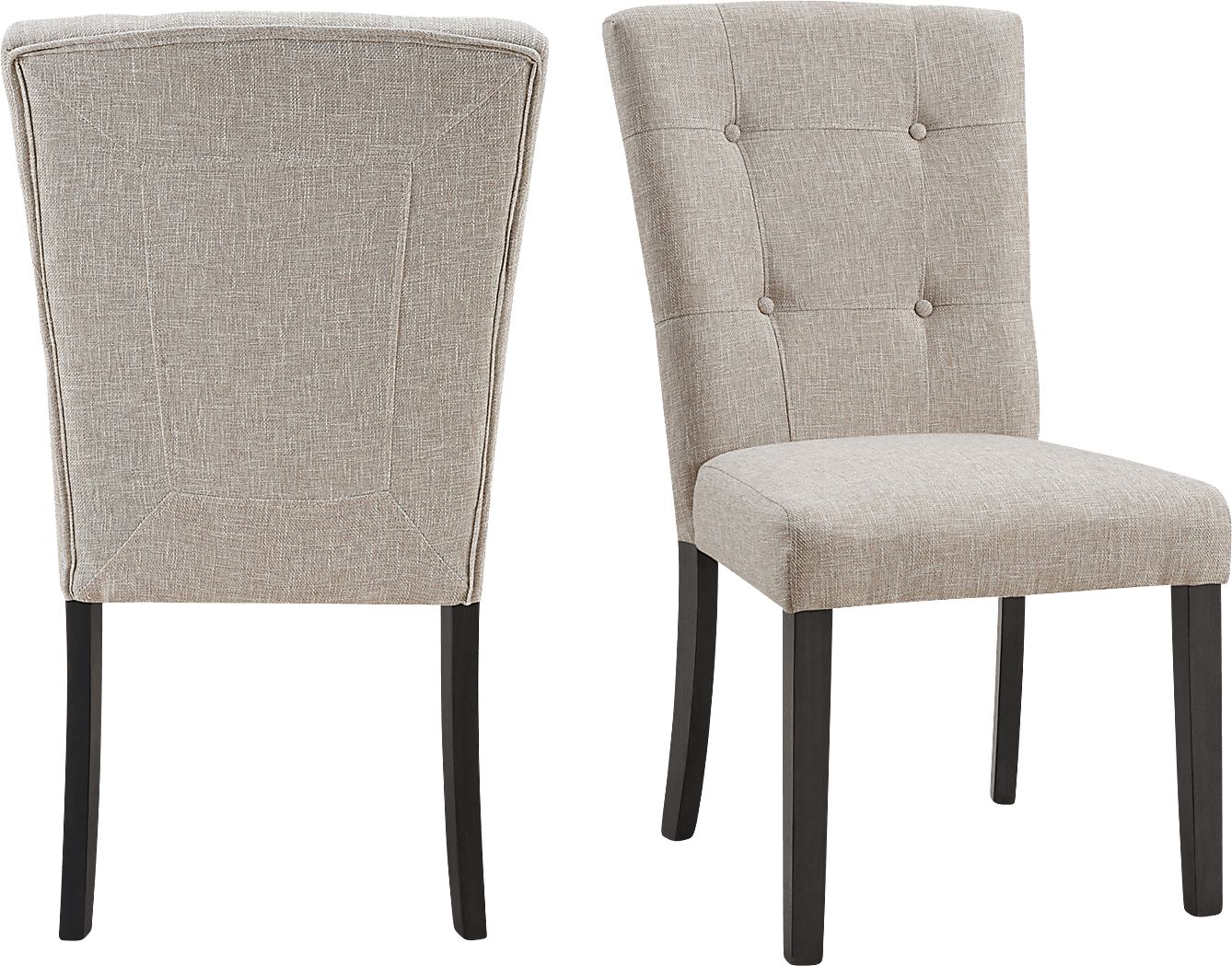 Gemedia Taupe Side Chair, Set of 2