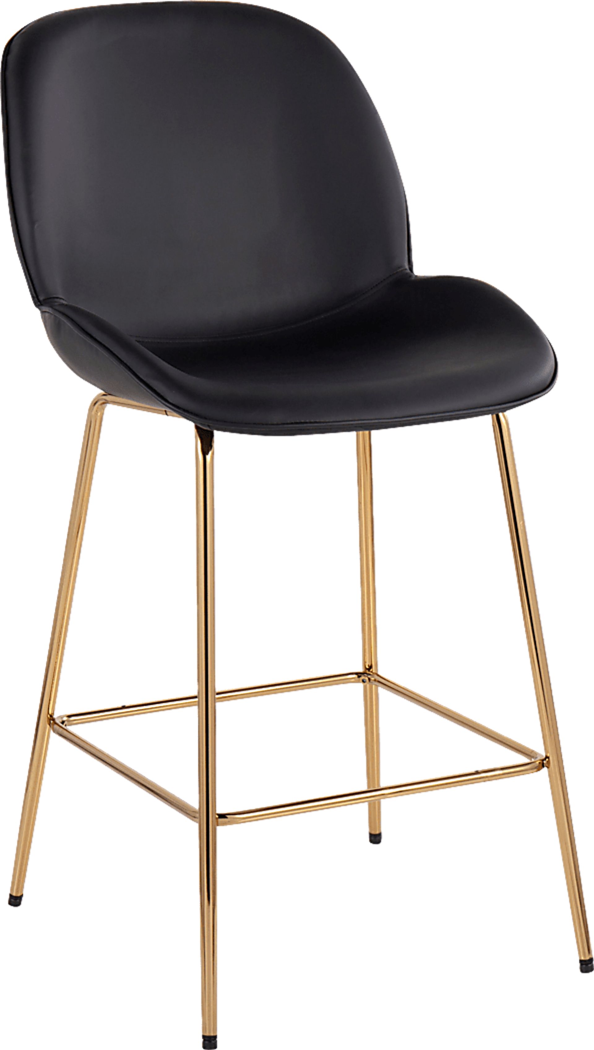 Gemma Faye Black Fabric Counter Height Stool, Set of 2 - Image 2