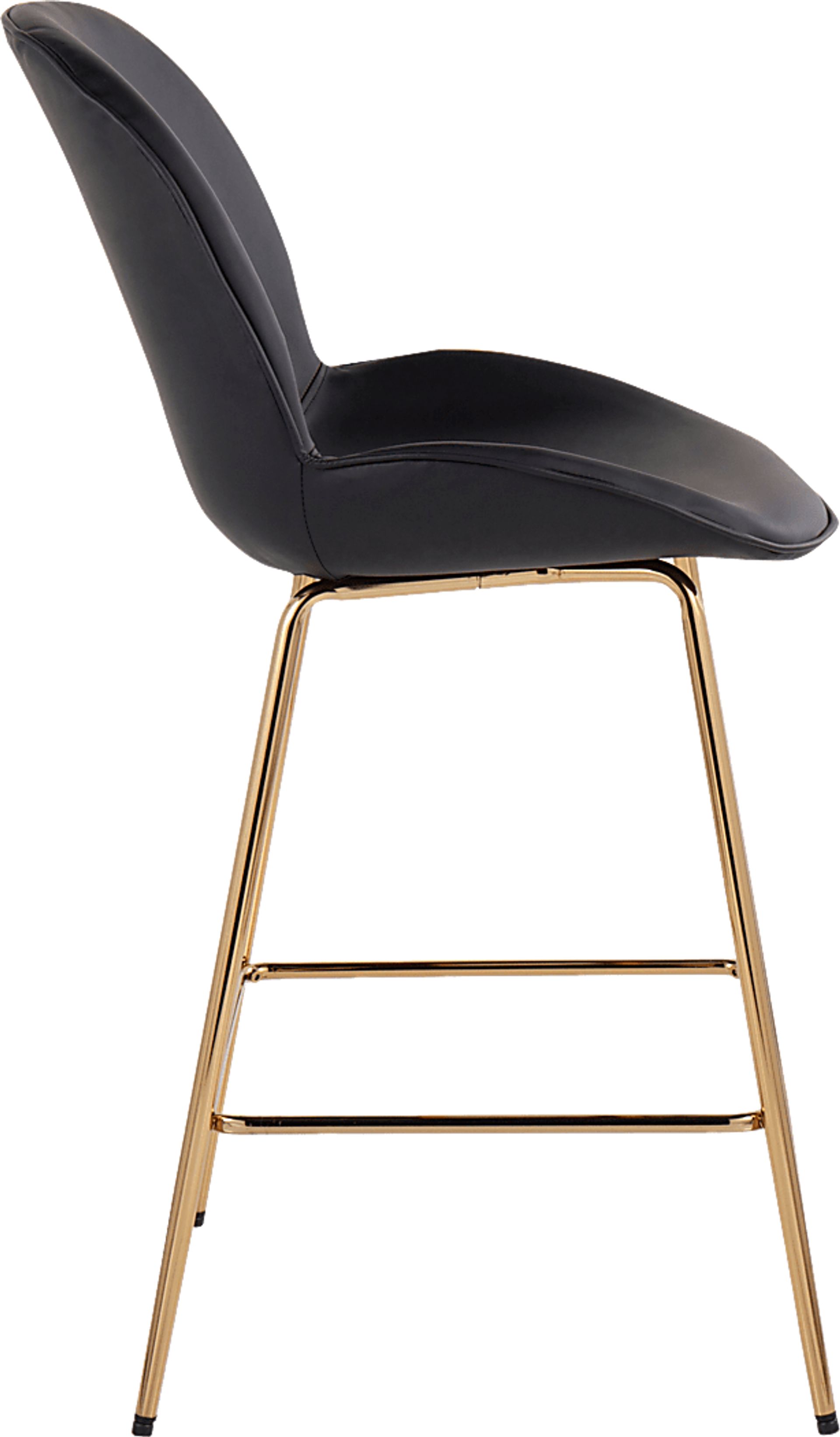 Gemma Faye Black Fabric Counter Height Stool, Set of 2 - Image 3