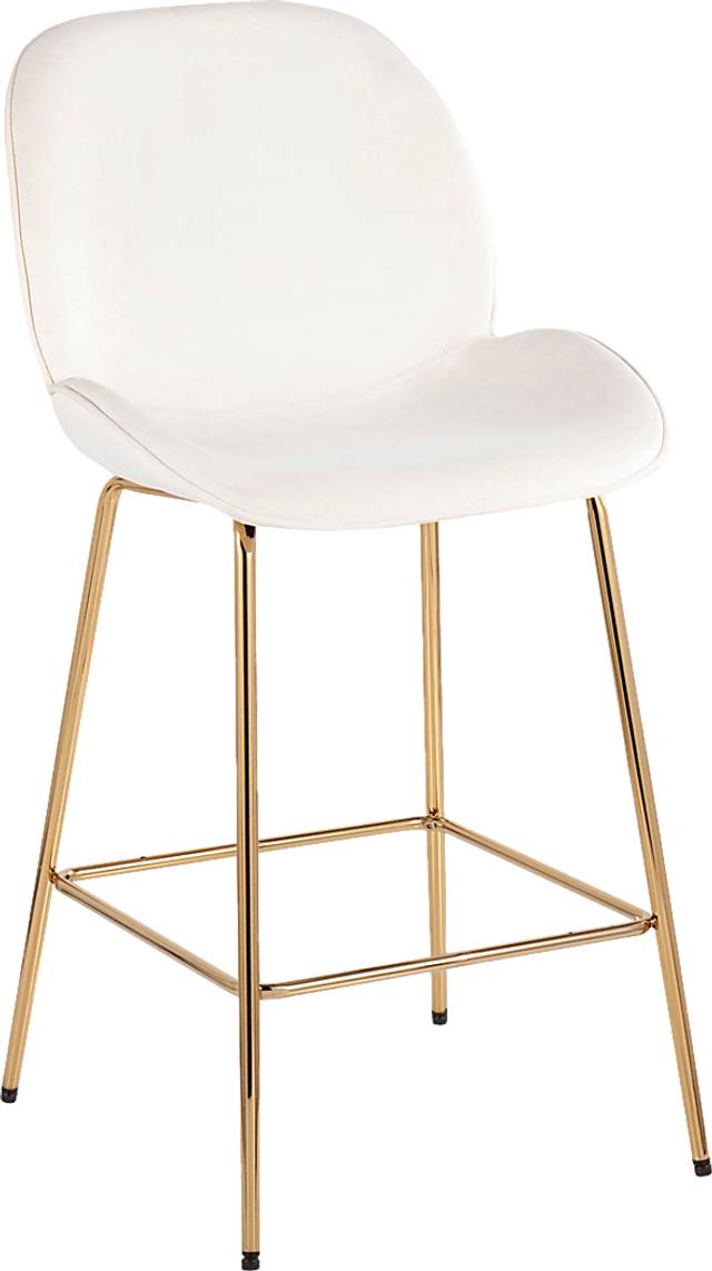 Gemma Faye Cream Counter Height Stool, Set of 2 - Thumbnail - Image 2