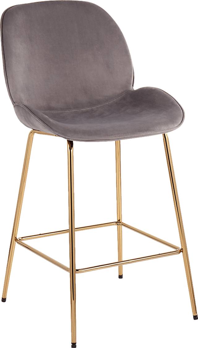 Gemma Faye Gray Counter Height Stool, Set of 2 - Thumbnail - Image 2